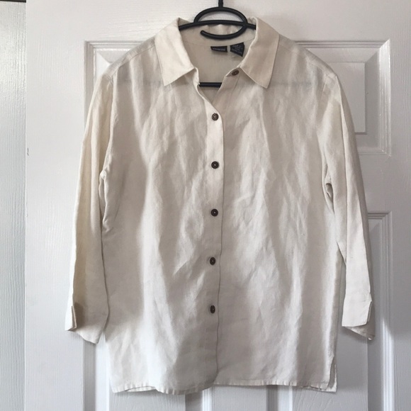 Patagonia Tops - Patagonia Natural Hemp Blouse Button Down Shirt
